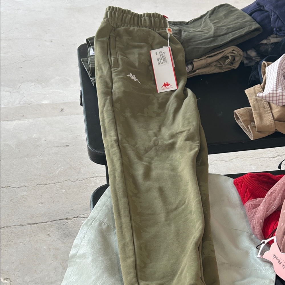 Kappa mens Green Sweatpants